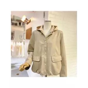 [르피타] L261ULJ201 르차이니트후드레더자켓_P415901026