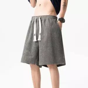 바지 캐주얼 남자청반바지 반바지 스트링 데님라이크 5부 원템1