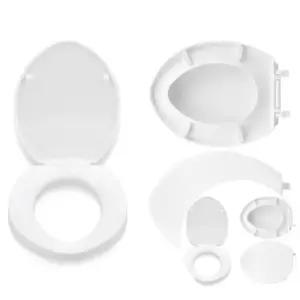 가정변기뚜껑 깔끔한 흰색 플라스틱뚜껑 중형 욕실
