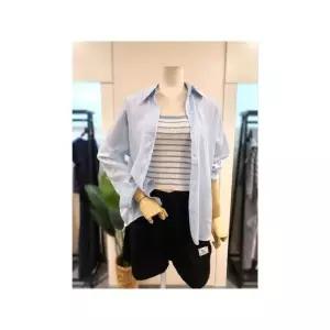 [미스칸트] KOPTP706SB 백오픈 블라우스 나시 세트 블루_P401739617