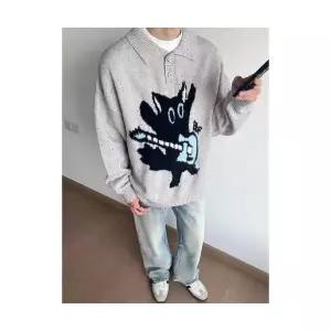 남자 칼라넥 가을 울 터틀넥 니트 커플 젠3