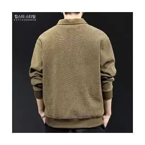 남자 칼라넥 후드 가을 빅사이즈 캐주얼 프리미엄 니트 집업 젠3