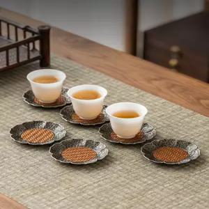 차도구 대나무 다도용품 찻잔받침 잔받침