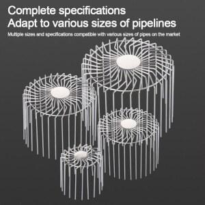 트랩커버 스테인레스 스틸 지붕 바닥 배수 Downpipe 스트레이너 Anti blocking 거터 가드 잔해 트랩 레인 파이프