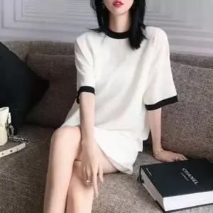 오버핏 루즈핏 봄치마 니트 프렌치 원피스 봄원피스 데일리스커트 롱스커트 스프링치마