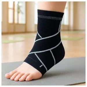 1p 앵클가드 실리콘+압박밴드 발목 보호대(XL) (그레이)