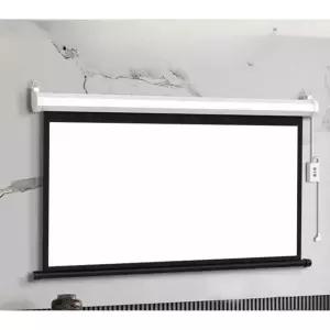 전동 스크린 100인치 족자형 가정용 와이드 침실 영화 자동 벽면형