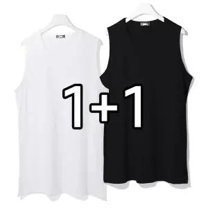 [하프클럽/엠엔씨]1+1 레이어드 30수 롱나시티 (MDBT254LW)