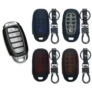 [퍼니메이커]팰리세이드 HN5 스마트키 가죽 케이스 자동차 용품 팰리셰이드 펠리세이드