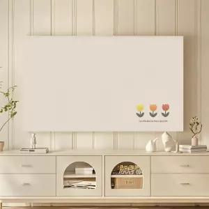 TV가리개 75 가리개 65 티비커버 TV커버 덮개 튤립 먼지 방수 65인치 대형 85