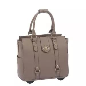 JKM  COMPANY 컴퍼니 여성용 롤링 노트북 가방 | 디자이너 휠 서류 13-17인치 노트북에 적합 사무실 여행