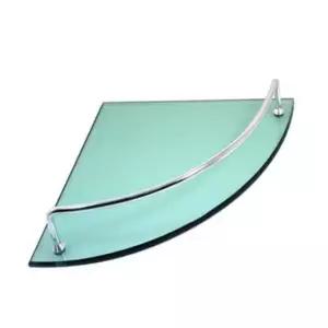 [퍼니메이커]선반(코너부착 선반유리)1개 약3kg하중커 코너선반 유리선반 욕실선반 욕실코너선반 욕실유리