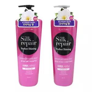 [퍼니메이커]엘라스틴 샴푸 린스 550ml 골드실크 헤어 관리 샴푸대용량 트리트먼트 샴푸린스 머리세척 목욕