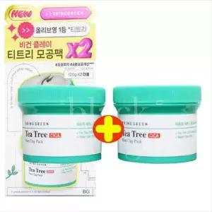 [셀러허브]브링그린 티트리 시카 포어클레이팩 120g+120g 더블기획 x2SET (AD) (S33557997)