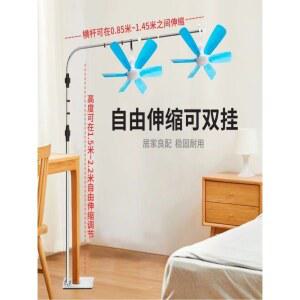 레일선풍기 이동식레일 실링팬 충전 바람 연장코드 서재 텐트 공업 가로막대