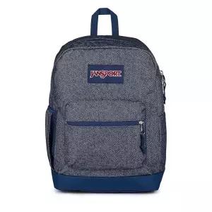 JanSPORT 스포츠 Cross Town Plus 리믹스 백팩 - 패딩 처리된 뒷면 패널, 노트북 슬리브 및 전면 포켓 오거