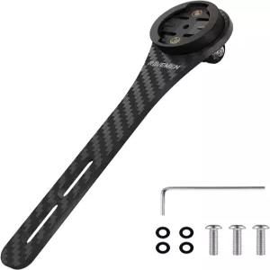 라베멘 통합 핸들바 아웃 프론트 마운트 가민 사이클링 GPS 컴퓨터와 호환 액션 카메라와 호환되는 카본