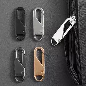 합금 지퍼 플러 만능 수선 자크 머리 풀러 교체 슬라이더 헤드