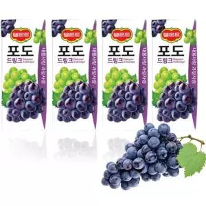 [셀러허브]델몬트 포도 드링크팩 190ml x 32팩 팩음료 (S9838737)