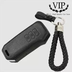 [퍼니메이커]VIP 천연가죽 스마트 키케이스 쏘렌토 MQ4 외 자동차키홀더 가죽키홀더