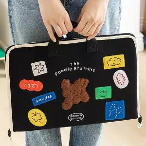 [셀러허브]오픈 푸들 노트북 파우치 15~16인치 블랙 브런치브라더 로마네노트북파우치 15인 (S35478153)