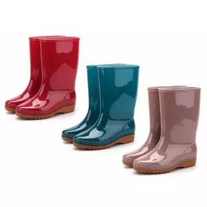 [베스트TOP100] 801 미끄럼방지 여성 작업 장화 PVC 주방 조리 안전화