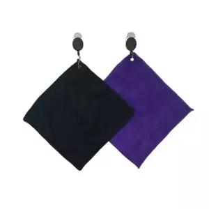 [퍼니메이커]스포츠 릴클리너타올 25cm 퍼플/블랙 홀인원 버디 볼라이너 골프공 필드용품