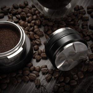 MATOW 53MM 유통업체 듀얼 포터필터와 변조기 전문가용 브레빌 에스프레소 호환되는 조절 깊이 핸드 변조기 레벨러 54MM 커피 가능