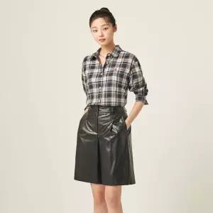 국내매장품 빈폴 인조 가죽 반바지 - 블랙 BF5825C935 289157