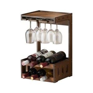 우드 와인잔거치대 진열대 와인바인테리어 보관함 포도 선반 와인보관 데스크탑 와인 자전거