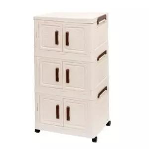 45cm 폴딩박스 3단 수납박스 접이식 서랍장 리빙박스