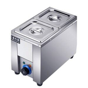 사각 건식 전기 1 워머기 7L 보온고 중탕기 스프 소스 탕온기 짜장 x 2칸 반찬 워머 업소용 국통