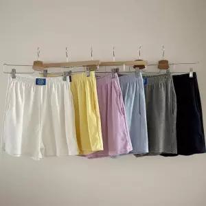 [신상오픈런]여성 여름 휴가용 타올 숏팬츠 테리 와이드 면 반바지 (35830237)