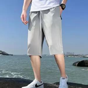 [라일리의류] Rly 에어쿨링 남성 쿨링 반바지 밴딩 남성 7부 반바