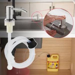 [퍼니메이커]펌프형 세제 물비누 디스펜서 호스타입 주방세제디스펜서 펌핑용기 싱크대세제통 내장형디스펜