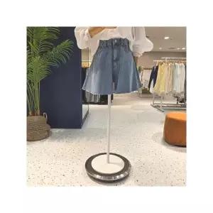 [에잇컨셉] C25F7FHP008 밑단컷팅 데님 치마반바지_P395734316