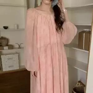 원피스 롱 쉬폰 바캉스 여자쉬폰원피스 오버핏 ible1