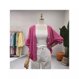 [에잇컨셉] C24D7FCD038 린넨 웨일 박스 가디건_P393758065