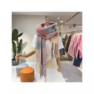 [에잇컨셉] C25L7FMF002 멀티 샵체크 컬러롱머플러_P412276892