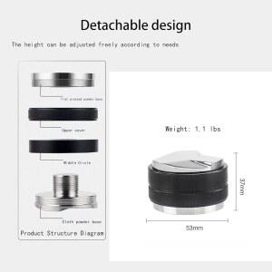 53MM 커피 포타필터 변조기 핸드 블랙 조절 레벨러 프로페셔널 가능 브레빌 에스프레소 듀얼 깊이 54MM 유통업체 변조기