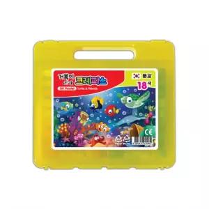 문교 거북이 크레파스 18색 새학기 준비물 이름표 견출지 세트