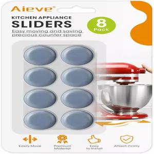 Aieve 가전제품 슬라이더 조리대용 소형 8개 자체 접착식 홈 찾기 캐스터 휠 롤러 주방에는 스탠드 믹서