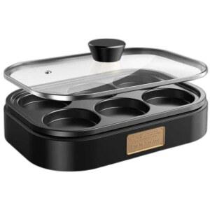 계란 후라이팬 에그팬 뚜껑 멀티 팬케이크 6구조리기 토스트