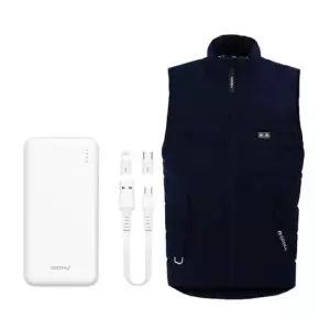 낚시조끼 고스카 USB 온열 발열조끼 블랙 네이비 와인 GV-100