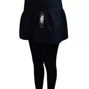 내복 스킨센스 후레아 2단 치마레깅스 면 솔리드 겨울 내의