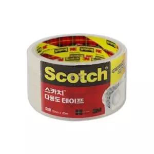 테이프 스카치 x 4롤 투명테이프 12mm 20m 3M