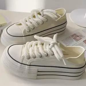 여성 귀여운 굵은 스트랩 플랫폼 심플 통굽 데일리 운동화 뮬