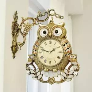 집들이선물 퍼블릭아트 로티나 부엉이 양면 벽시계