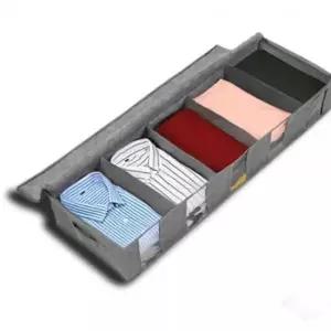 [생활] 언더베드 패브릭 리빙박스 부직포 옷 정리 보관함 수