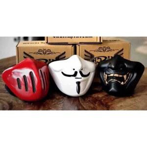 오토바이 라이더 마스크 하관 레트로 할로윈